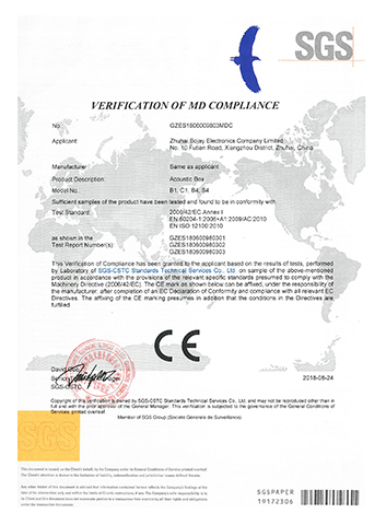 GZES1806009803MD MD VOC CE 證書